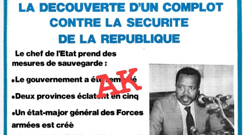 Le complot contre la sécurité de la République d’août 1983